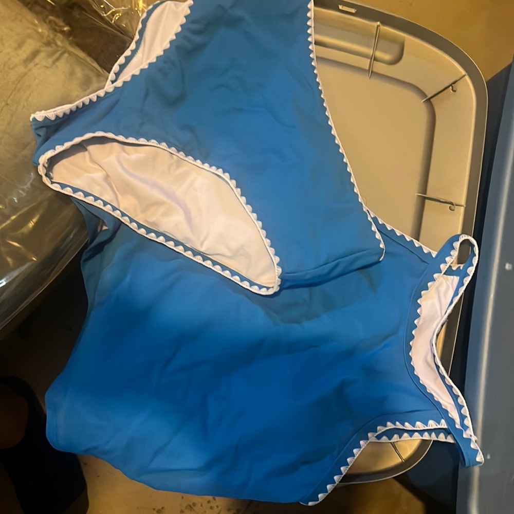 Blue large beachsissi tankini